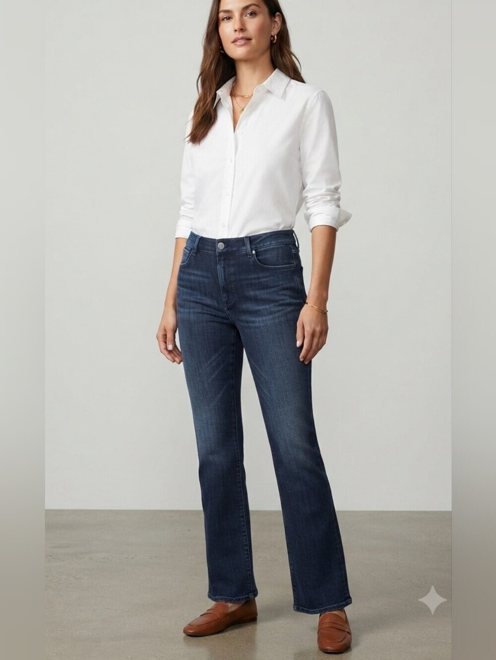 Lafayette 148 New York Dark Blue Flare Jeans